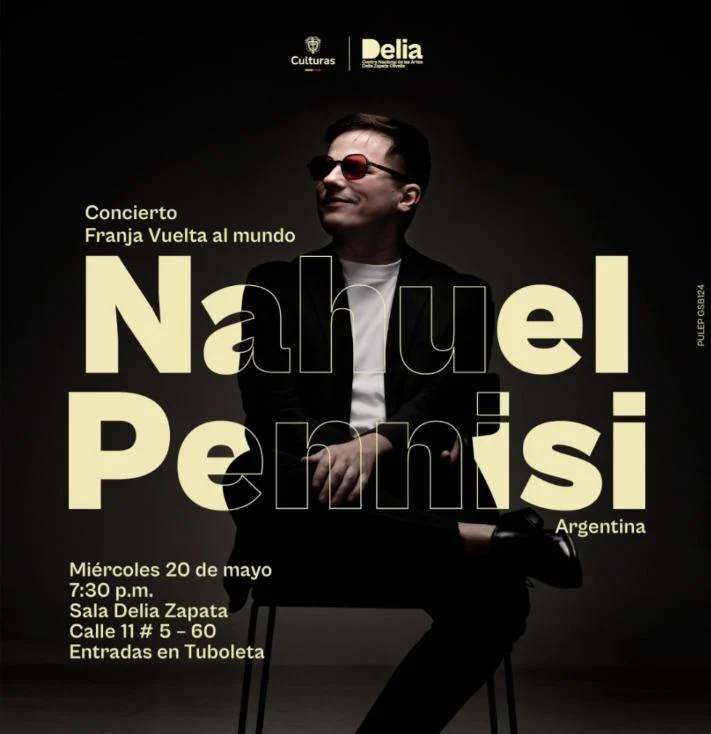 Nahuel Pennisi se presenta en Colombia tras su triunfo en los Gardel 2025