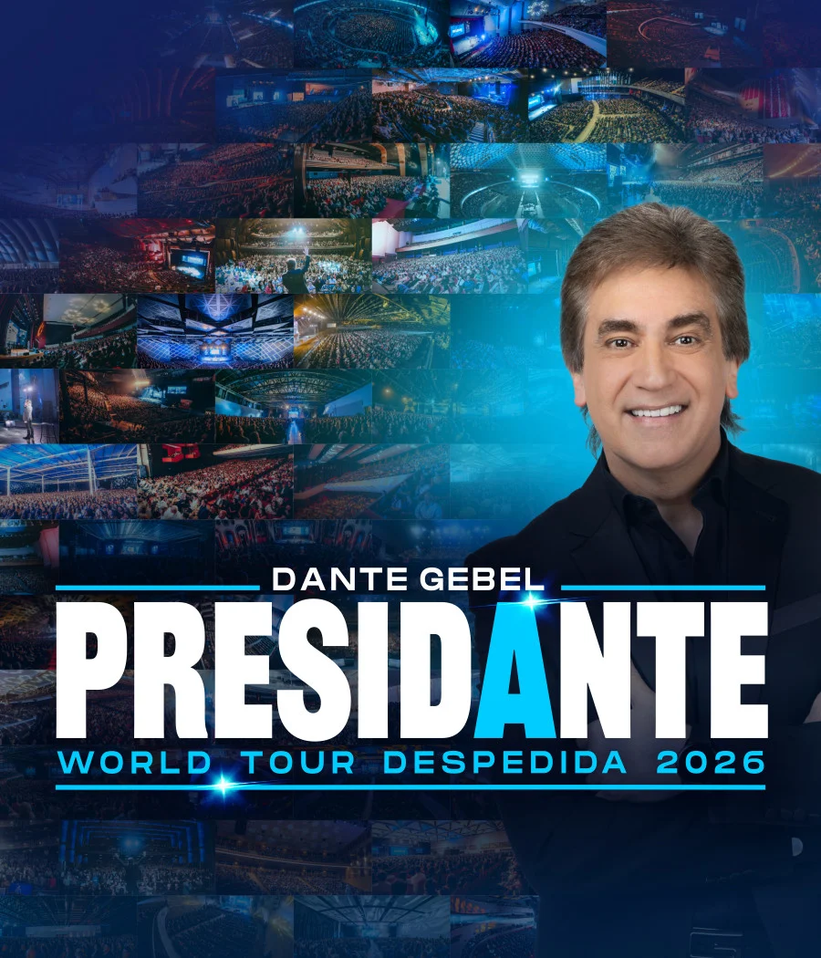 “PRESIDANTE 2026”: Dante Gebel se despide de los escenarios con su gira