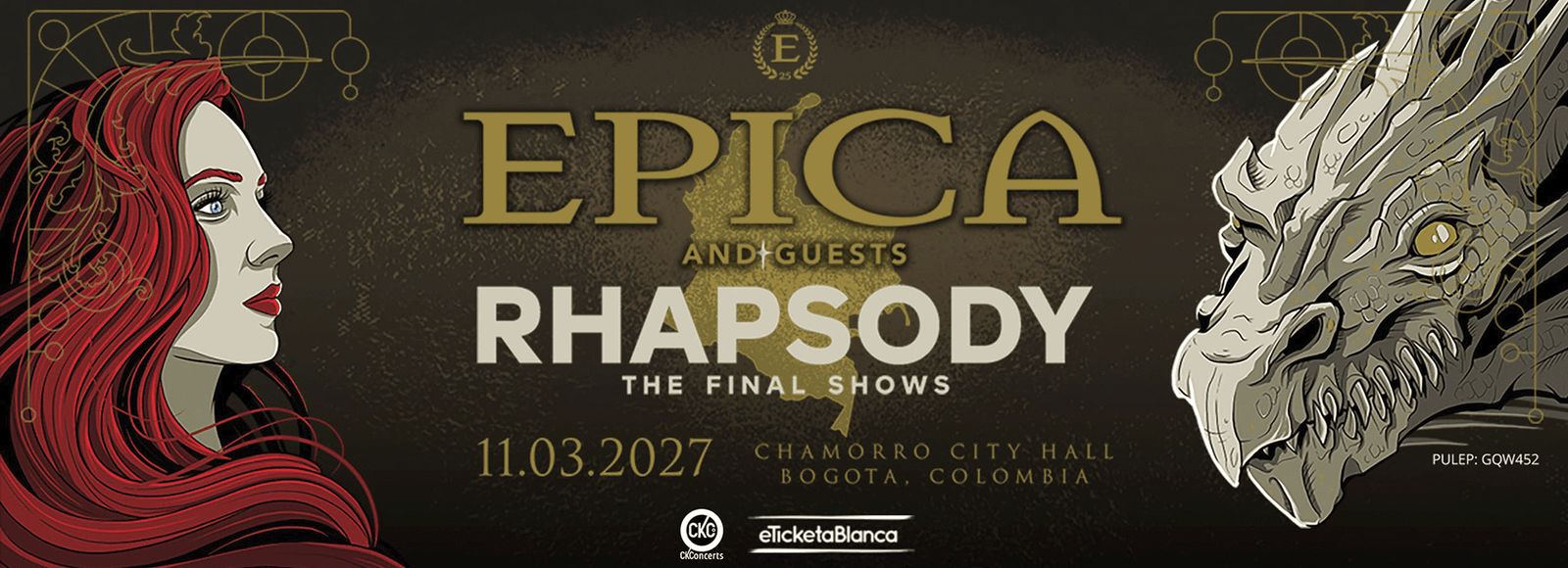 Epica y Rhapsody anuncian gira conjunta por Latinoamérica con parada en Bogotá