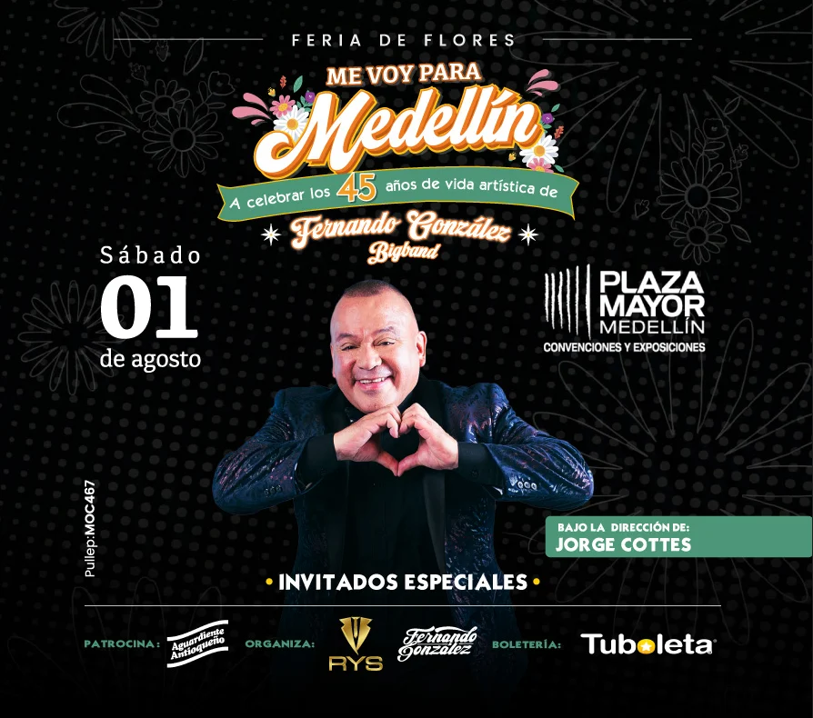 «Me voy para Medellín»: Fernando González celebrará 45 años de trayectoria con un concierto Big Band