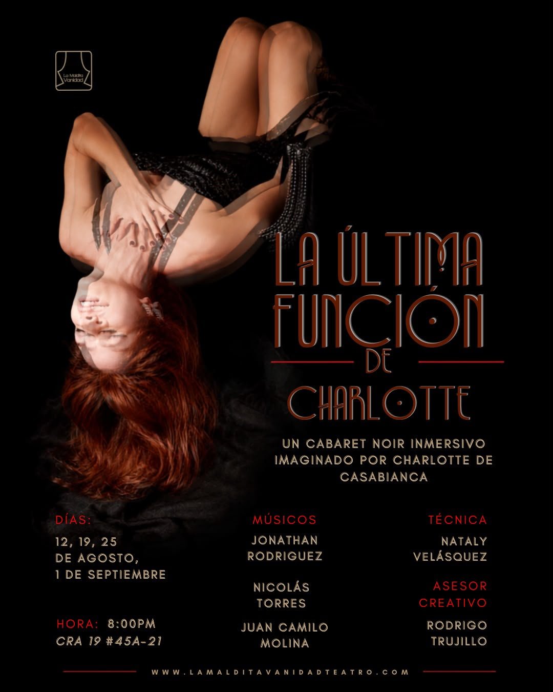 Teatro, música y suspenso con: La Última Función de Charlotte