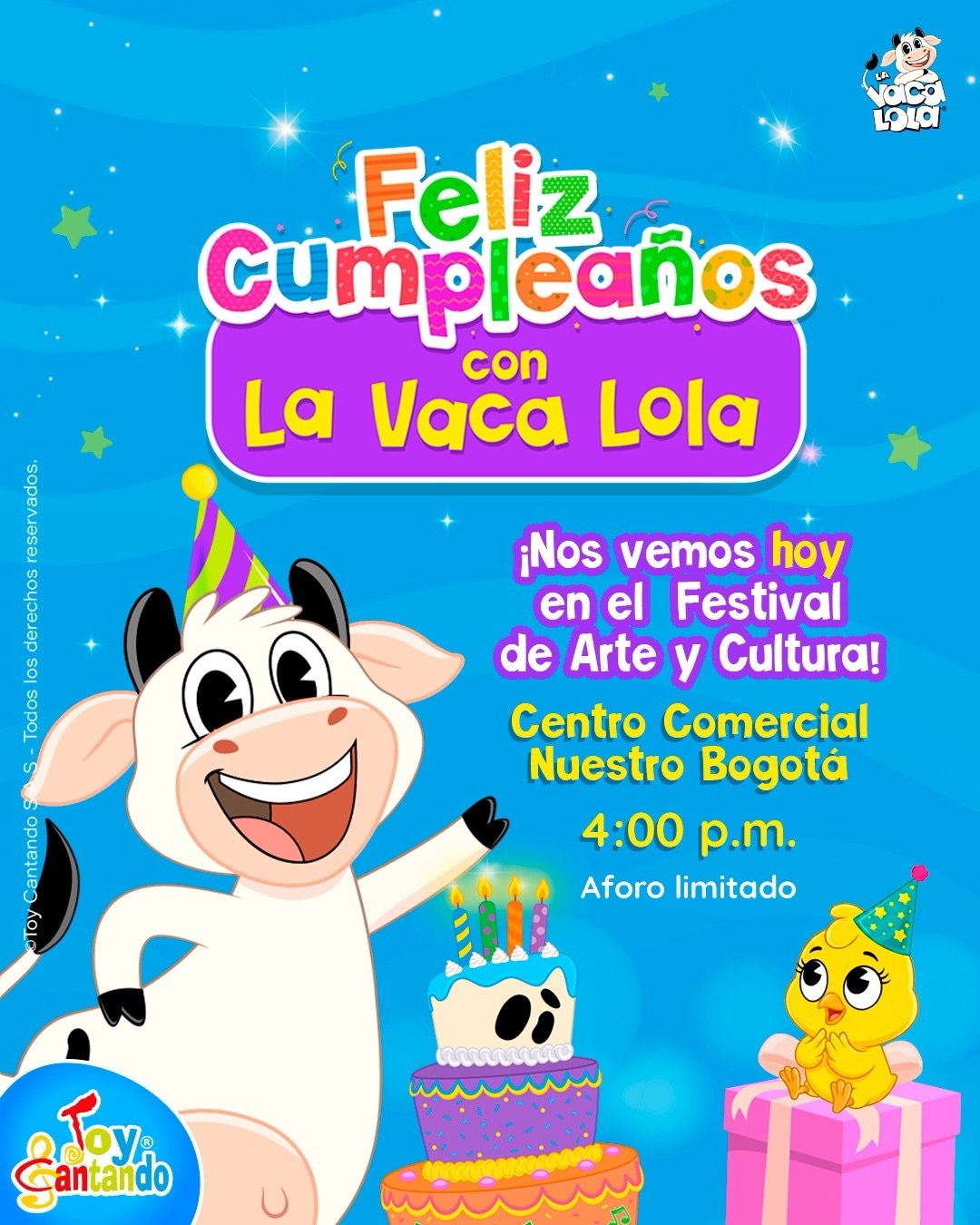Disfruta de «La Vaca Lola» en el Centro Comercial Nuestro Bogotá