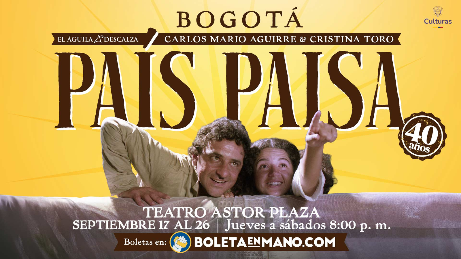 ¡La gran gira de «País paisa» llegará a Bogotá!