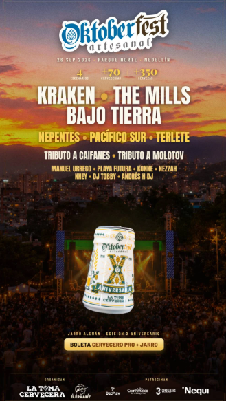 Oktoberfest Artesanal entra en Etapa 5 y prepara una gran fiesta en Medellín