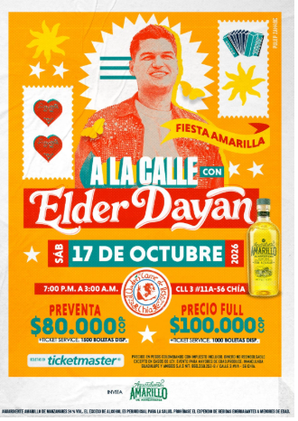 Vallenato, amigos y parranda: Elder Dayán llega a Chía