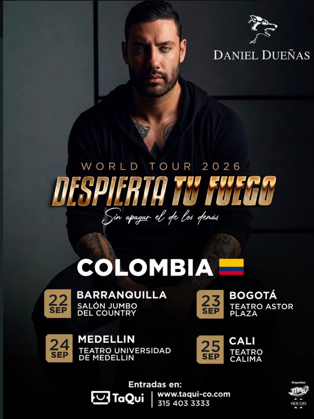 Daniel Dueñas trae a Colombia su mensaje de inspiración con “Despierta tu fuego”
