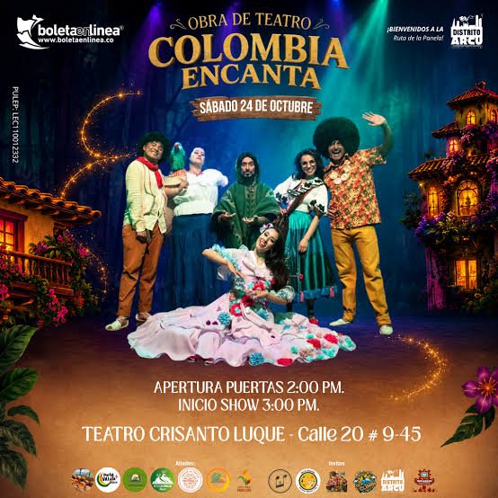 Colombia Encanta llega al Teatro Crisanto Luque de Bogotá con una propuesta para toda la familia