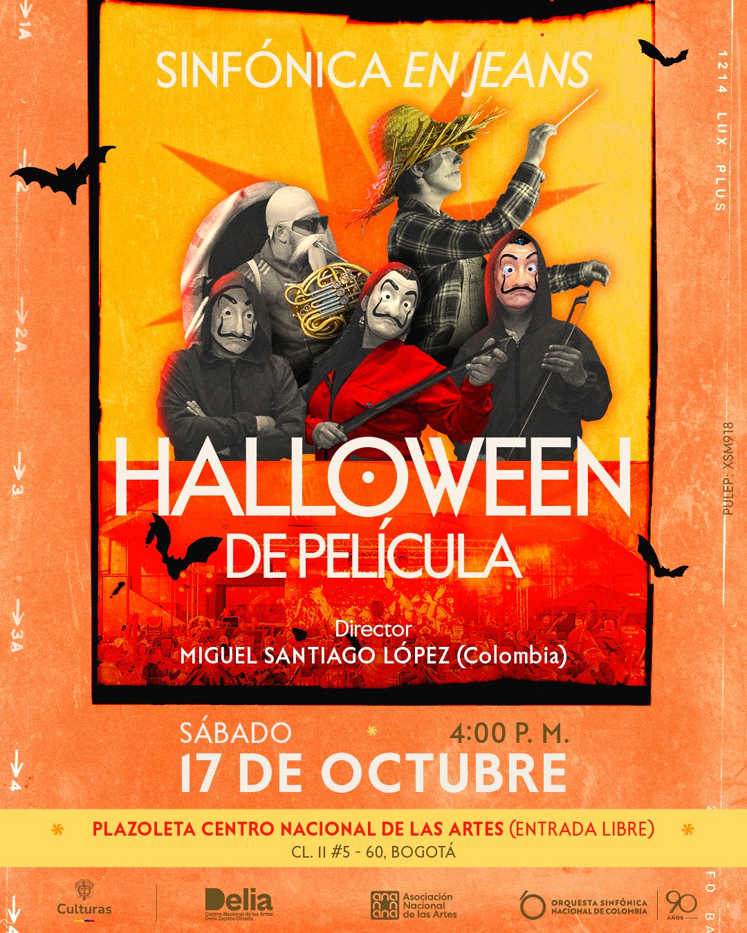 Halloween de película en Bogotá: la  Sinfónica Nacional ofrecerá un concierto gratuito para toda la familia